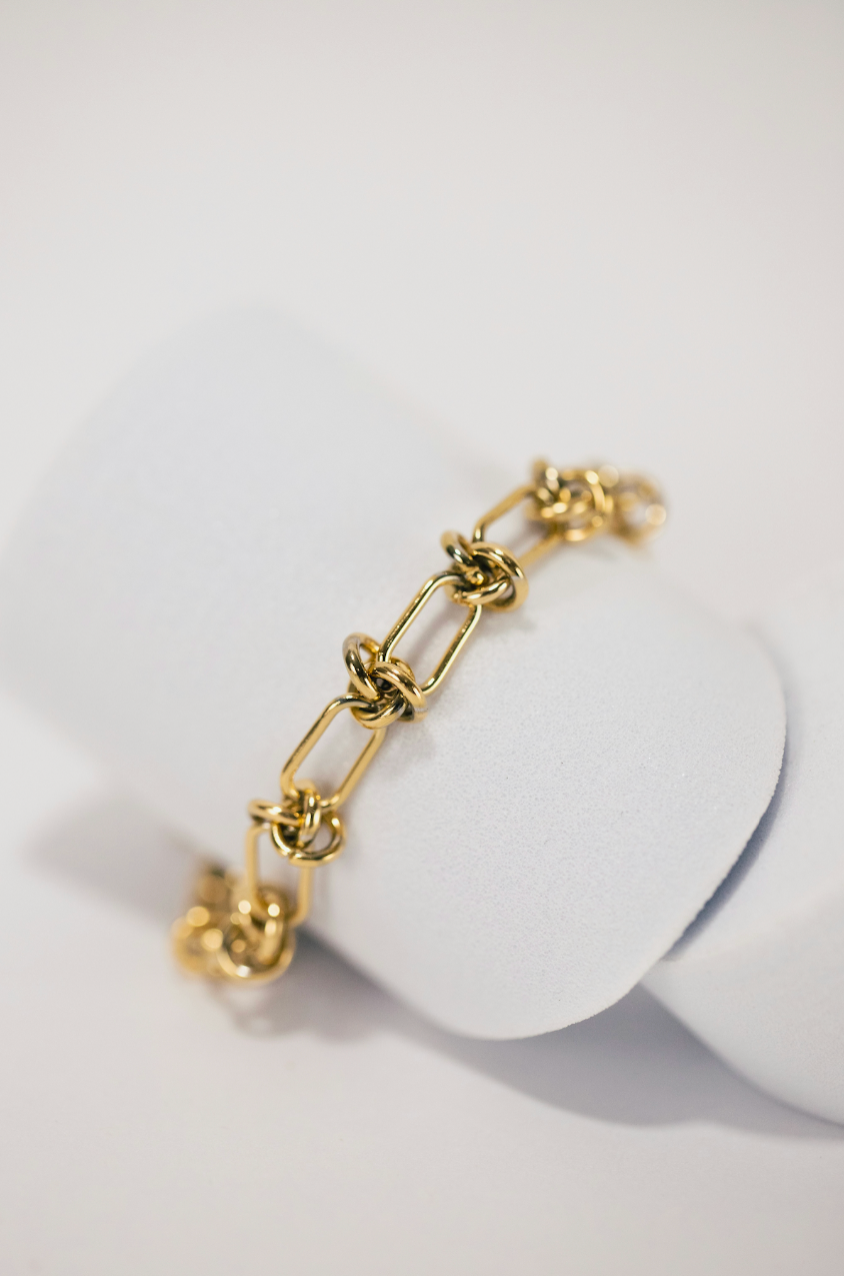 Bracelet à maillons dorés